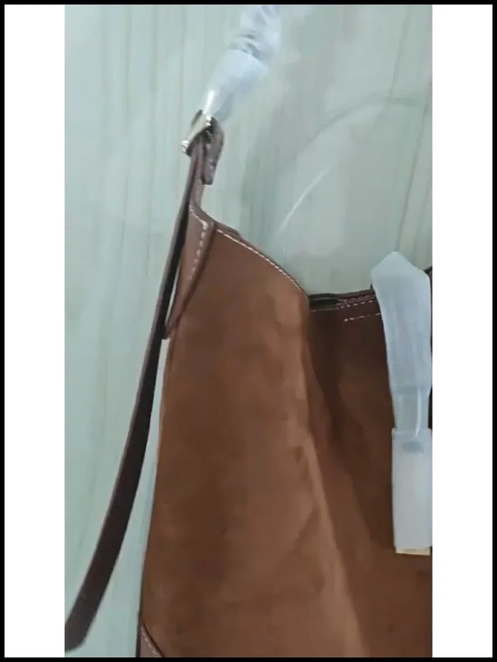 Suede & Split Leather Hobo Shoulder Bag Large Capacity Tote